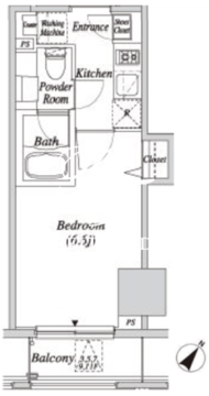 クレセント虎ノ門新橋 603 間取り図