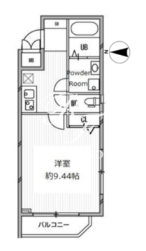 白金高輪レジデンス 406 間取り図