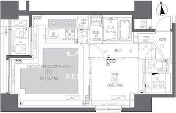 ズーム秋葉原スクエア 1203 間取り図
