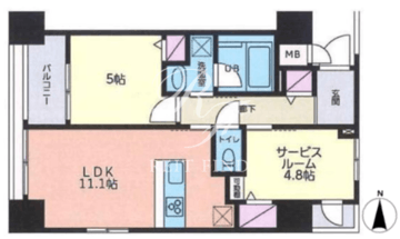 ズーム秋葉原スクエア 1303 間取り図