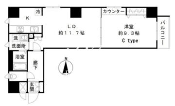 メゾン ASAKUSA G3 404 間取り図