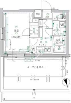 クレイシア都立大学クラッセ 401 間取り図