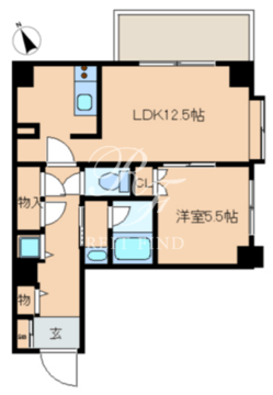 レジディア文京音羽 212 間取り図