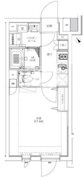 ジェノヴィア新大塚 205 間取り図