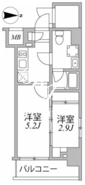 シーフォルム住吉 510 間取り図