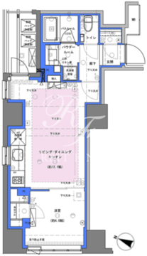 ディームス大手町ノース 401 間取り図