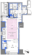 ディームス大手町ノース 501 間取り図