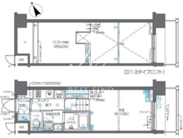 ズーム麻布十番 702 間取り図