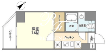 アルファコート王子2 501 間取り図