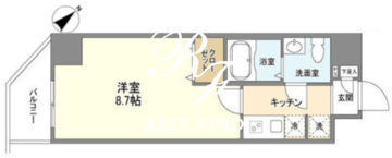 アルファコート王子2 702 間取り図