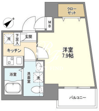 アルファコート王子2 604 間取り図
