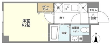 ウェルスクエアイズム中延 102 間取り図