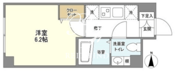 ウェルスクエアイズム中延 202 間取り図