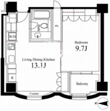 ハンドレッドステイレジデンス 1102 間取り図