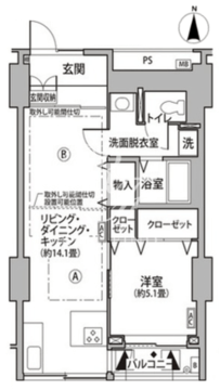 東雲キャナルコートCODAN 11-805 間取り図
