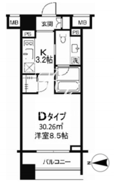 ＴＬＲレジデンス両国 804 間取り図