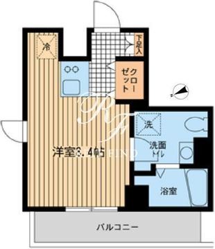 モノトーノ門前仲町 208 間取り図