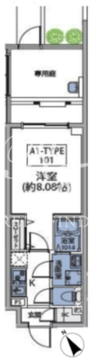 ルネサンスコート新宿余丁町 101 間取り図