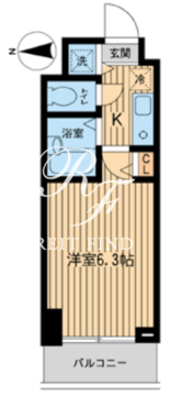 グランプレッソ河田町 502 間取り図