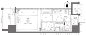 ズーム王子神谷 602 間取り図