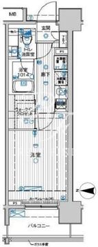 ル・リオン豊洲ウォーターフロント 805 間取り図