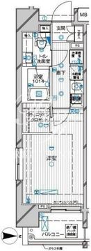 ル・リオン豊洲ウォーターフロント 806 間取り図