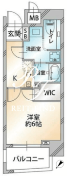 オーキッドレジデンス千代田岩本町 804 間取り図