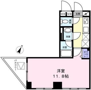 カスタリア門前仲町 403 間取り図