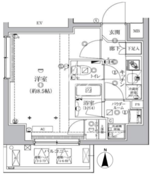 アルテシモカバロ 303 間取り図