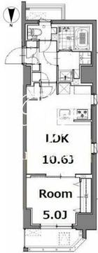 グランパセオ両国 303 間取り図