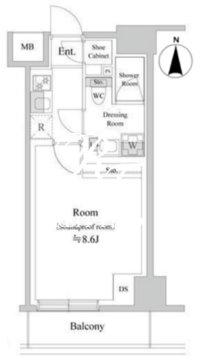 TRACK両国 502 間取り図