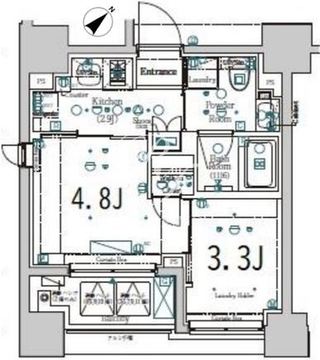 ジーベック北新宿 201 間取り図