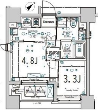 ジーベック北新宿 401 間取り図
