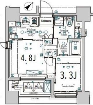 ジーベック北新宿 601 間取り図