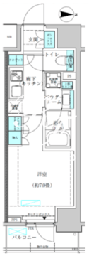 ヴィークブライト蔵前 305 間取り図