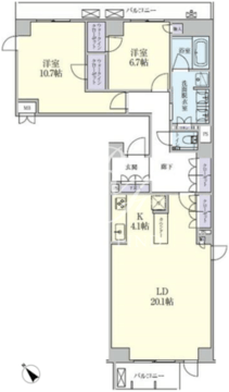 代々木の杜緑邸 307 間取り図