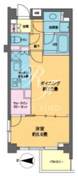カスタリア高輪台2 301 間取り図