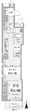 クリスタルパレス蒲西 802 間取り図
