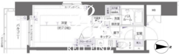ズーム両国 504 間取り図