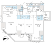 ザ・パークハウス恵比寿南 406 間取り図