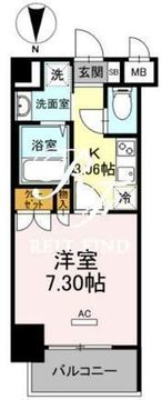ホウエイコート秋葉原 1006 間取り図