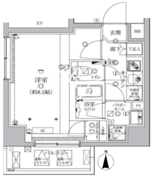 アルテシモカバロ 703 間取り図