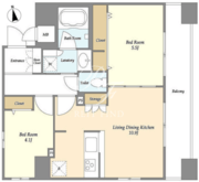 ラドゥセール秋葉原 907 間取り図