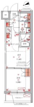 ハーモニーレジデンス池袋ウエスト 403 間取り図