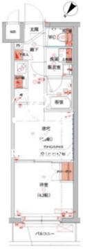ハーモニーレジデンス池袋ウエスト 409 間取り図
