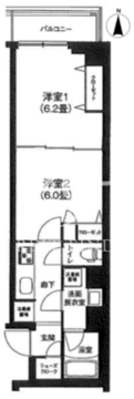 アイルグランデ大田 305 間取り図