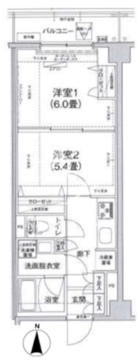 アイルグランデ大田 207 間取り図