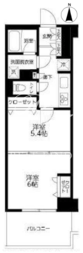 アイルグランデ大田 402 間取り図
