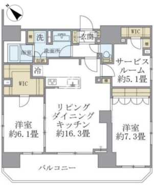 ブリリアイスト浅草橋 703 間取り図