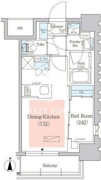 アーバネックス菊川3 201 間取り図